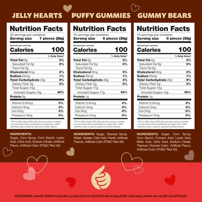 Gummy Candy Mix | 2-Pound Bag | Red & Pink