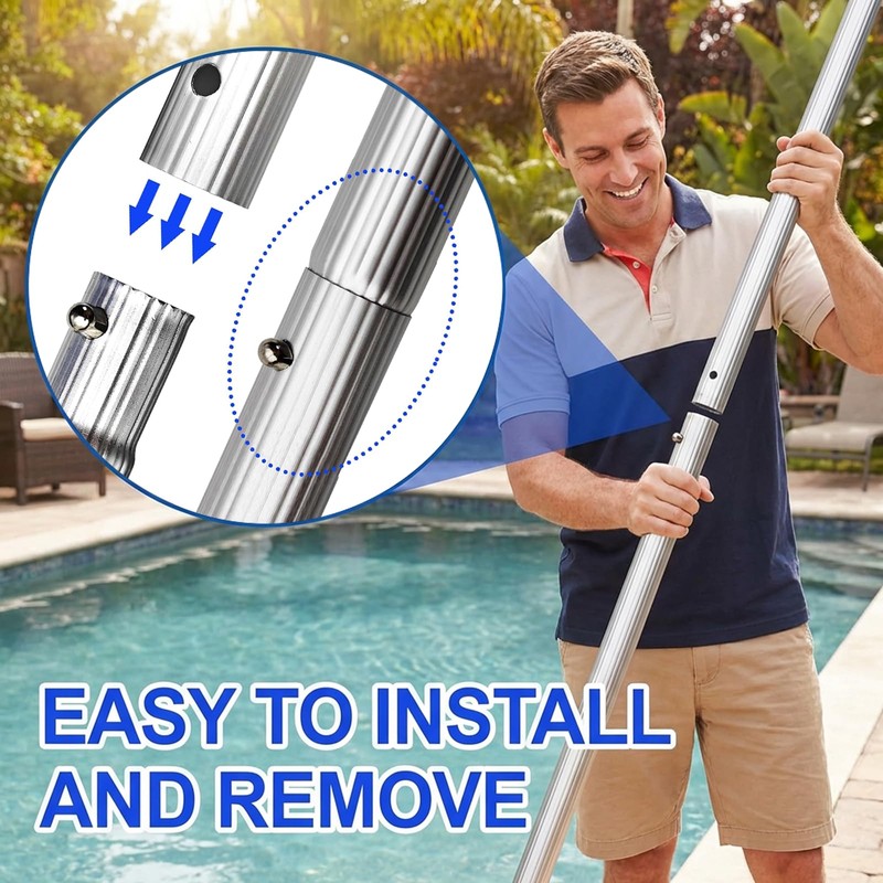 Hook for All Robotic Pool Cleaner with Swimming Pool Pole,