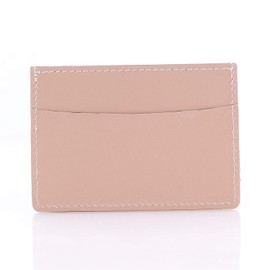 Fine&Candy Billion Crème em Leather Card Holder 100% Vegetable with Card Slots Natural Colour 10 Cards
