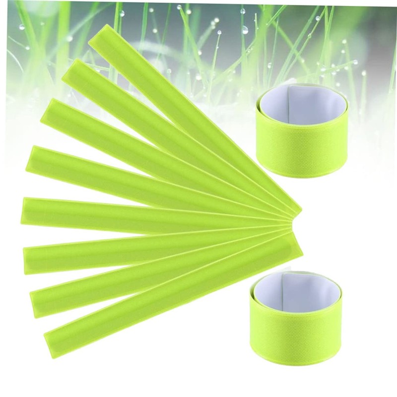 SUPVOX 11Pcs Reflective Safety Slap Bracelets for Night Running Jogging