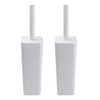 Topsky 2-Pack Closed Toilet Brush Compact Toilet Brush and Holder,