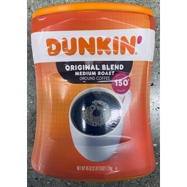Dunkin' Donuts Dunkin Donuts Original Blend MEDIUM ROAST Ground Coffee 45 Oz / 150 Servings Tub