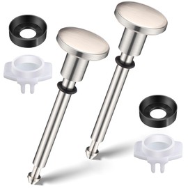 Enhon 2 Set Tub Spout Diverter Repair Kit, Includes 2 x Diverter Valve Stems, 2 x Cup Seals and 2 x Gates, Bathroom Shower Bathtub Leaky Faucet Repair Replacement Parts(Brushed Nickel,Classic)