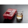 HIC Kitchen Big Block Silicone Ice Cube Tray, European-Grade, Non-Stick,