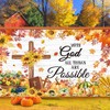 with God All Things are Possible Backdrop 7x5FT Autumn Maple