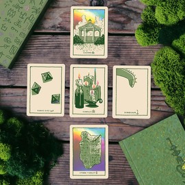 Green Glyphs Divination Deck by Prisma Visions