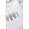 Glitter Cross Nail Tips - Short Oval / 글리터 십자가