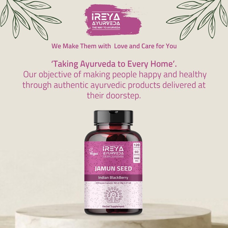 Ireya Ayurveda Ireya Ayurveda Jamun Seed Capsules and Amla Extract