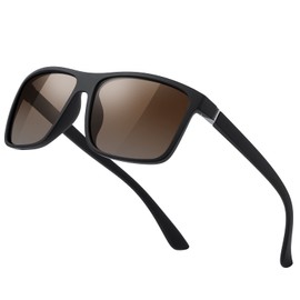 KWHZXGYY Sunglasses Men Polarized Sunglasses for Mens and Womens,Black Retro Sun Glasses Driving Fishing UV Protection