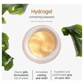 Parches Ojos Petitfée 60 Pzas Oro 24k Ginseng Hidratación