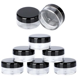 LuLiyLdJ Reisegröße Behälter, Kleine dosen, Creme Behälter, Transparente Leer Döschen, Cremedose Mini Dosen, Kosmetikbehälter, Reise Probenbehälter, für Lippenbalsam, Lotion, Creme, 10g, 8 Stück