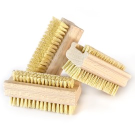 Peggy Perfect Nail Brushes Set of 3 - Hand Brush Hand Wash Brush Made of Certified Beech Wood with Natural Fibre Bristles Hard & Soft Kids Hand Brush - Finger Brush - Fingernail Brush & Hand Wash