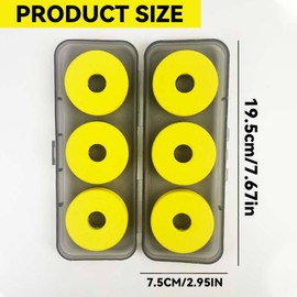 BringLucky One Piece Lightweight Fishing Foam Spools Soft Fishing Line Spool Multifuncitonal Storage Lure Rig Holder for Fishing Organizer