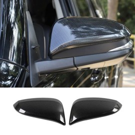 KELEIMAI Car Accessories Fit for Toyota 4Runner 2014-2022 2023 2024 Side Door Mirror Cover Cap Decor Trim (Carbon Fiber Style) ABS 2 PCS