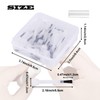 HOIUMLZ 50pcs Nail Polish Replacement Brush Kit with Handle Disposable