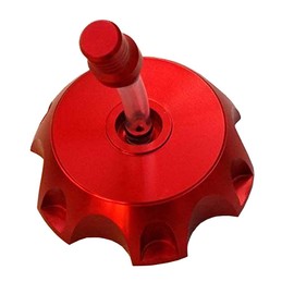 TDPRO CNC Aluminum Gas Fuel Tank Cover Cap with Breather Valve For 50cc 70cc 90cc 110cc 125cc 140cc 150cc 160cc Pit Dirt Motor Bike (Red)
