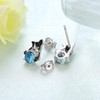 SVODEA Boston Terrier Gifts 925 Sterling Silver Boston Terrier Earrings