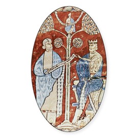 CafePress Pliny The Elder and The Emperor Tit Oval Car Bumper Sticker