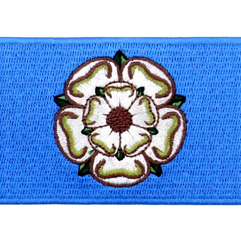 EmbTao Yorkshire Flag Patch Embroidered Applique Iron On Sew On