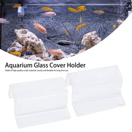 Hffheer 4Pcs Aquarium Lid Clips Acrylic Fish Cover Clip Glass Cover Holder Aquarium Fish Cover Support Clamp Accessory