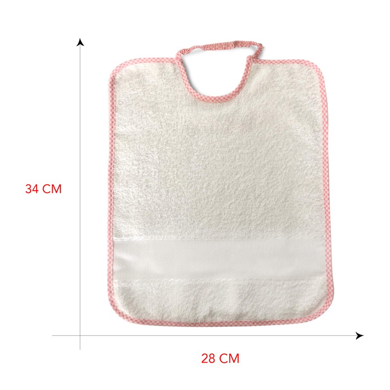 Aida Bib with Elastic Baby – 100% Cotton 34 X