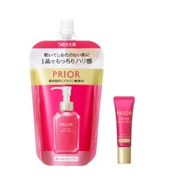 Priors PRIOR Moisture Beauty Lift Gel Refill Set 105ml+10ml [Over-the-counter drug] All-in-One Gentle Aroma Bouquet Fragrance Refill Moisture & Firmness Skin Care Shiseido
