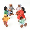 14 Pcs Wooden Dollhouse People Family Set with Movable Limbs,