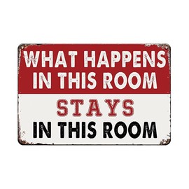 YOYI ART Funny Metal Man Cave Garage Signs - Vintage Tin Signs for Home Bar, Basement, Dorm, Gaming Room Door and Wall Decor Art Accessories, Cool Stuff Gifts for Men Teen Boys, 12 x 8 inch