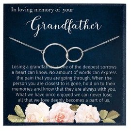 Muse Infinite in Loving Memory of Your Grandfather Grieving Gift for Memorial Gifts for Remembrance Gifts for Bereavement Gifts Sorry for Your Loss Gift for Grief, Metal