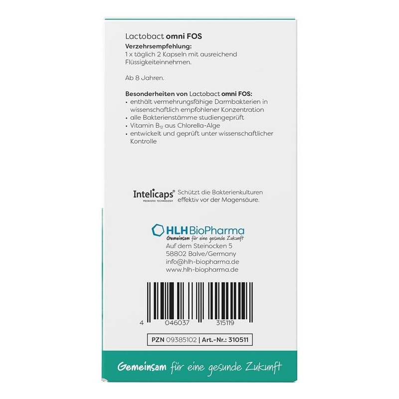 Lactobact Omni FOS magensaftresistente Kapseln