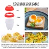 JJYHEHOT 6 Pcs Egg Cooker, Silicone Non-stick Egg Boiler, No