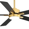 Ceiling Fans with LED Lights, 52 Inch 5-Blade Ceiling Fan