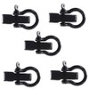 5 Pack of Paracord Bracelet Bow O-Shackles | Premium Stainless-Steel