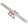 Center Gauge 12in 45° 90° Line Ruler Measuring Scribing Tool