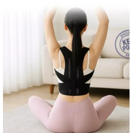 고급형 남여공용 바른자세 밴드 굽은등 허리 어깨 거북목 교정 [M(26-28)] Premium Unisex Posture Correction Band for Hunchback, Waist, Shoulder, and Turtle Neck [M(26-28)]