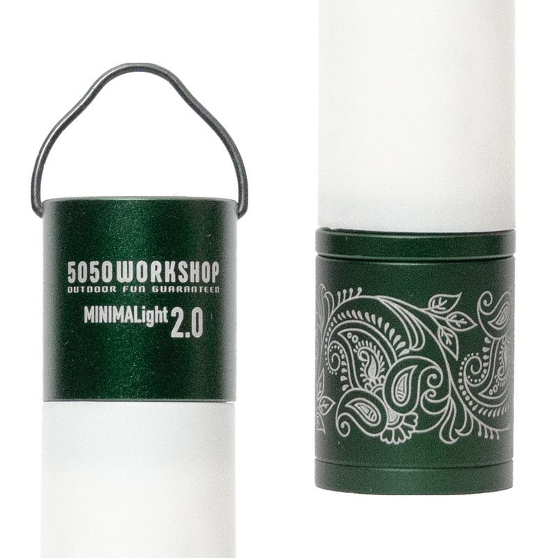 5050Workshop TR8-5WS-4468 Minimal 2.0 Olive Paisley LED Light, H4.9 x