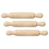 Dollhouse 3 Rolling Pins Miniature Baking Kitchen Accessory 1:12 Scale