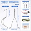40 Pack Cabinet Door Painting Hangers & Wall Mount Hooks