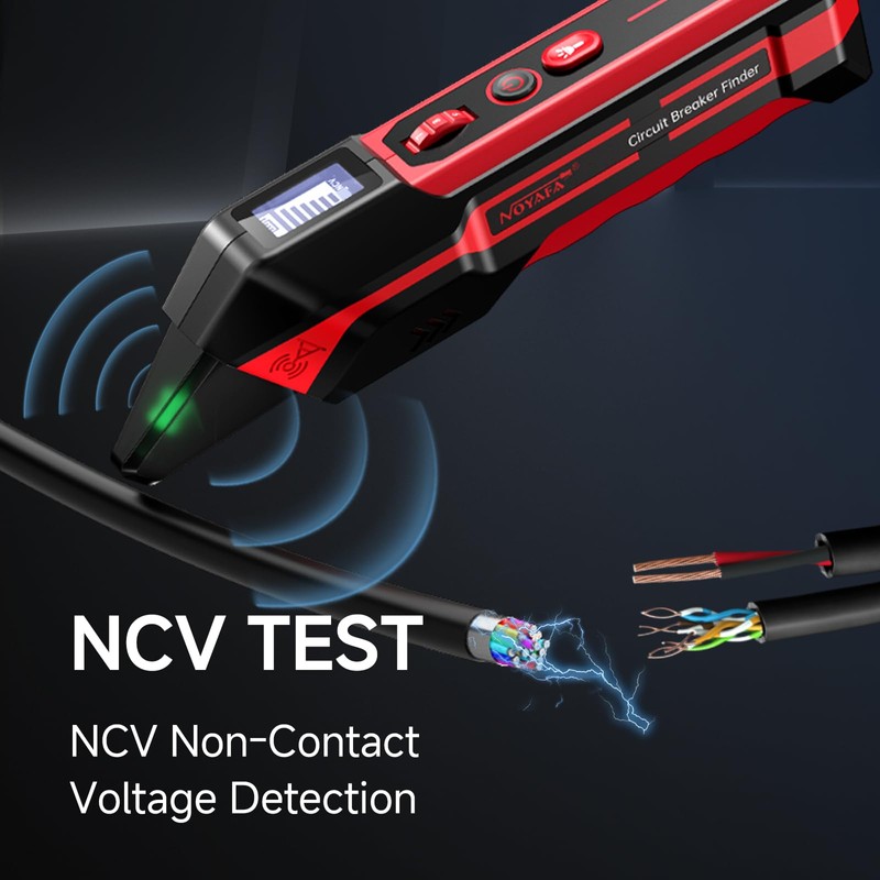 NOYAFA NF-824 Rechargeable Circuit Breaker Finder with LCD Display &