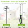 Yalumo Landscape Fabric Pins 120 Pcs, Thickened 8 Gauge Galvanized