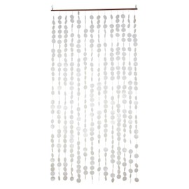 FRANK FLECHTWAREN Capiz Maritime Flair Door Curtain 180 x 90 cm Balinese Craftsmanship