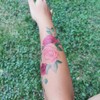 Beautiful Roses Tattoo - Watercolor Temporary Tattoo/Rose Temporary Tattoo
