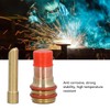 6 Pcs TIG Torch Glass Cup Collet Kit 2.4MM Glass