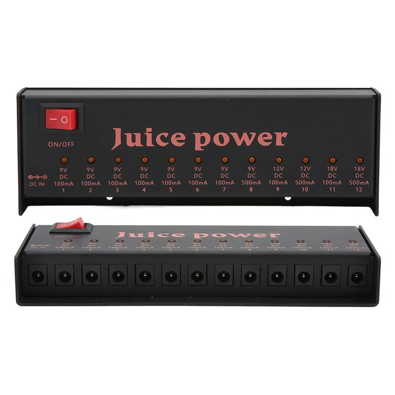 Guitar Effect Pedal Power Supply 12 Channel Isolated DC Outputs