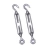 2Pcs 316 Stainless steel turnbuckle rigging screw hook to eye