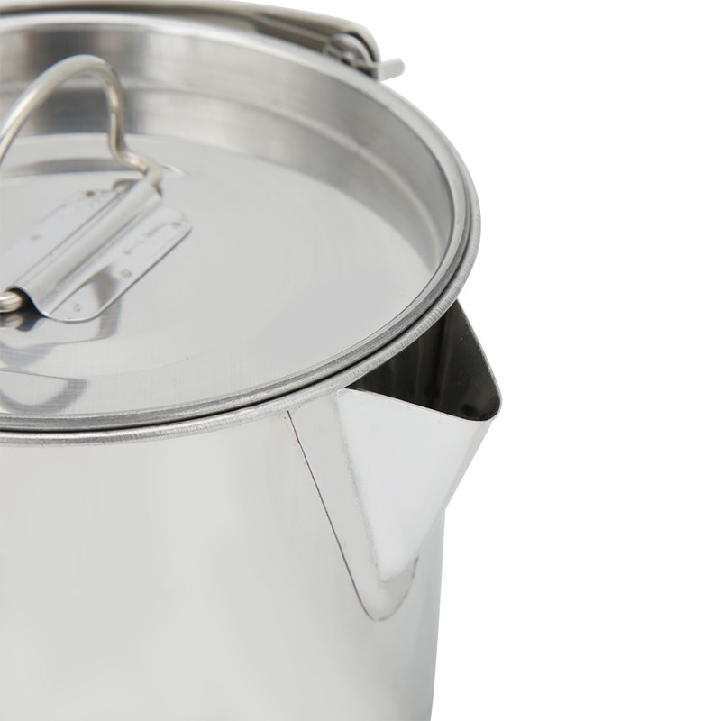 1.2L Outdoor Portable Camping Hiking Stainless Steel Hanging Water Pot