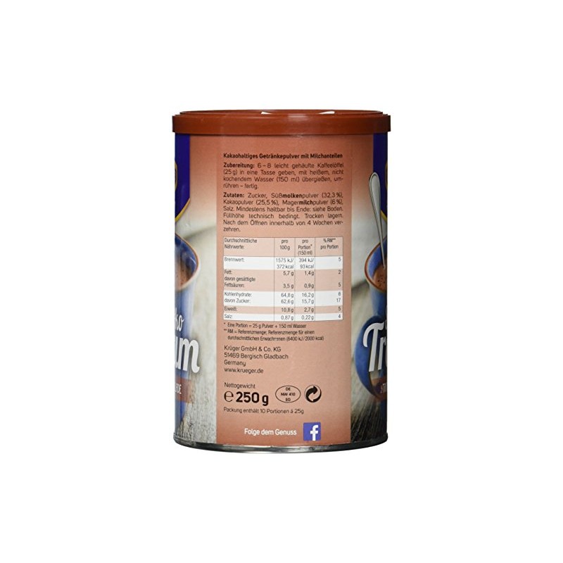 Krüger Drinks Powder, Pack of 1 (1 x 250 g)