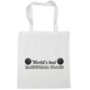 Hippowarehouse World's best basketball coach Tote Shopping Gym Beach Bag