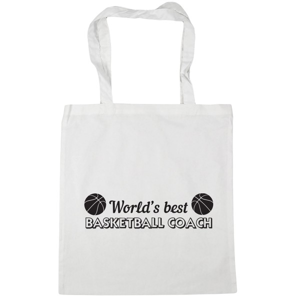Hippowarehouse World's best basketball coach Tote Shopping Gym Beach Bag