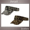 One Limitation CP865 Leopard Pattern Sun Visor Cap, Hat, Polyester,